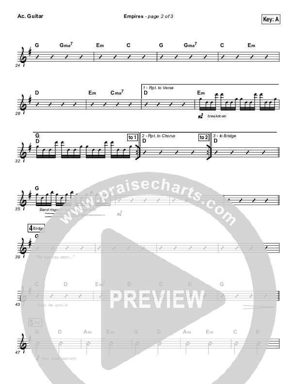 Empires Acoustic Guitar (Hillsong UNITED)