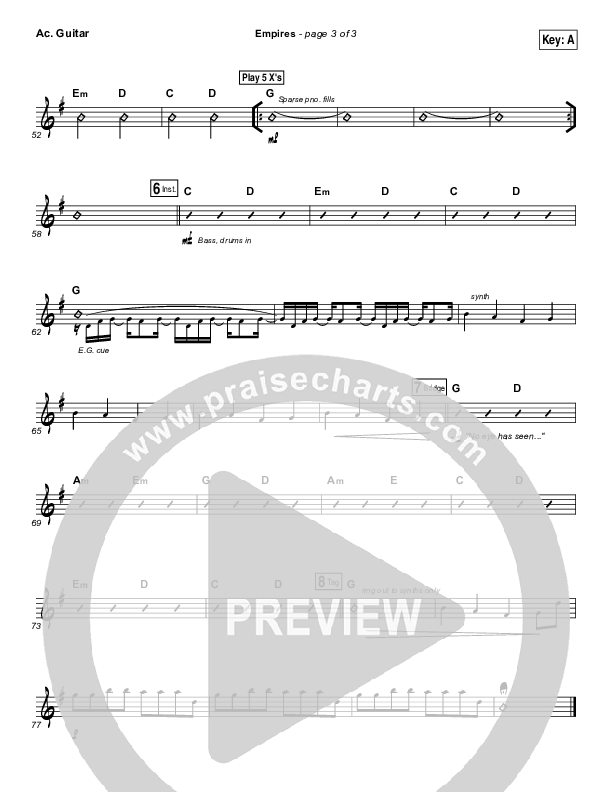 Empires Acoustic Guitar (Hillsong UNITED)