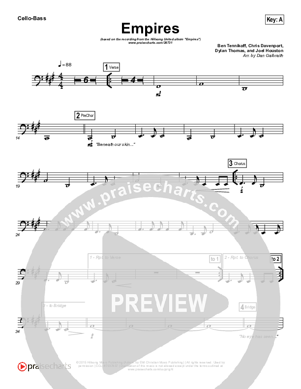 Empires Cello/Bass (Hillsong UNITED)