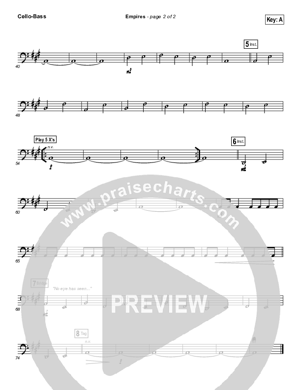 Empires Cello/Bass (Hillsong UNITED)