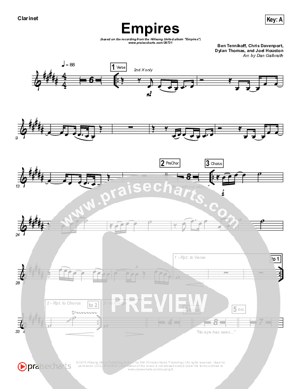 Empires Clarinet (Hillsong UNITED)