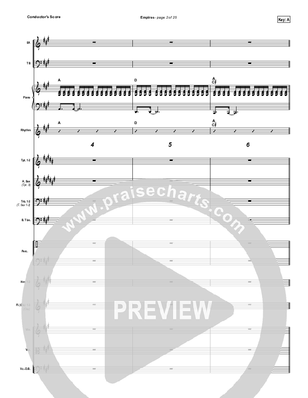 Empires Conductor's Score (Hillsong UNITED)