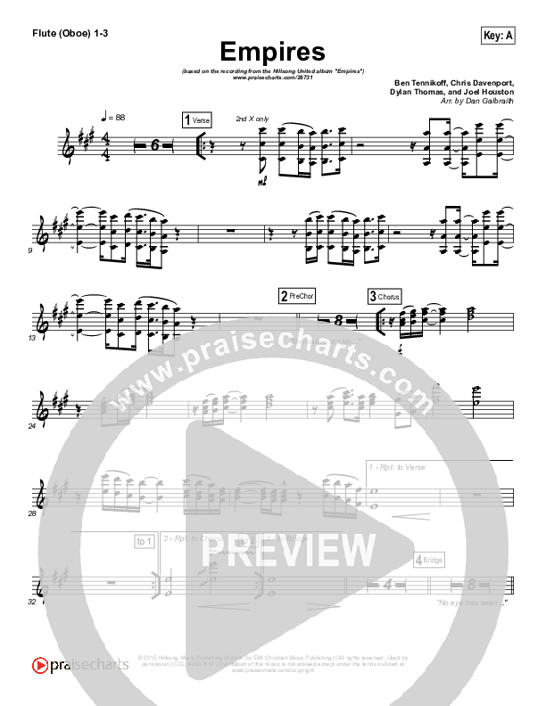 Empires Flute/Oboe 1/2/3 (Hillsong UNITED)