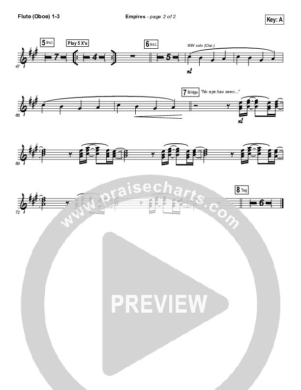 Empires Flute/Oboe 1/2/3 (Hillsong UNITED)