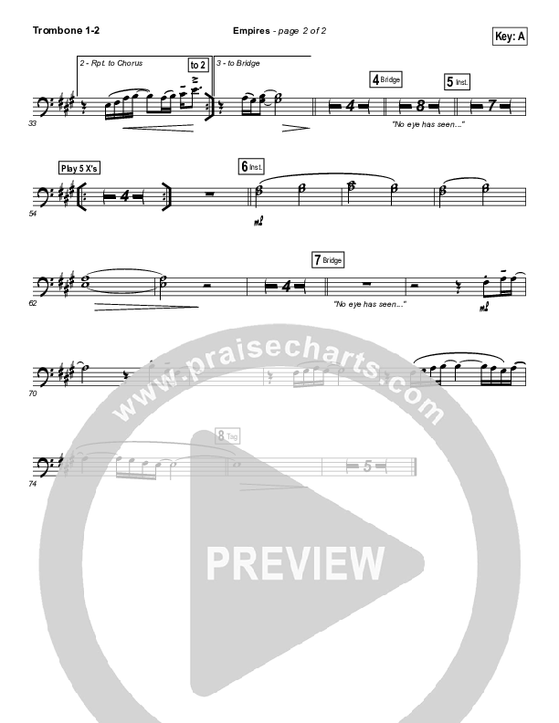 Empires Trombone 1/2 (Hillsong UNITED)