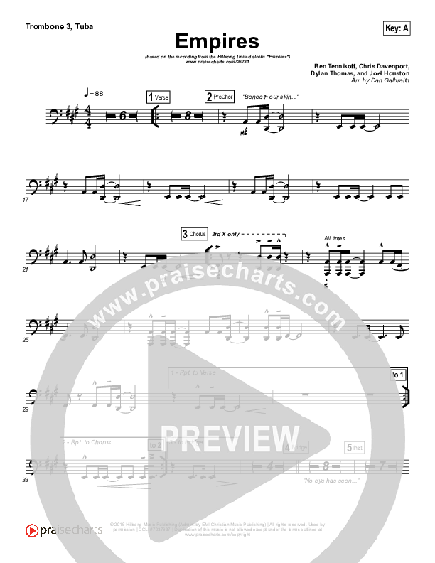 Empires Trombone 3/Tuba (Hillsong UNITED)