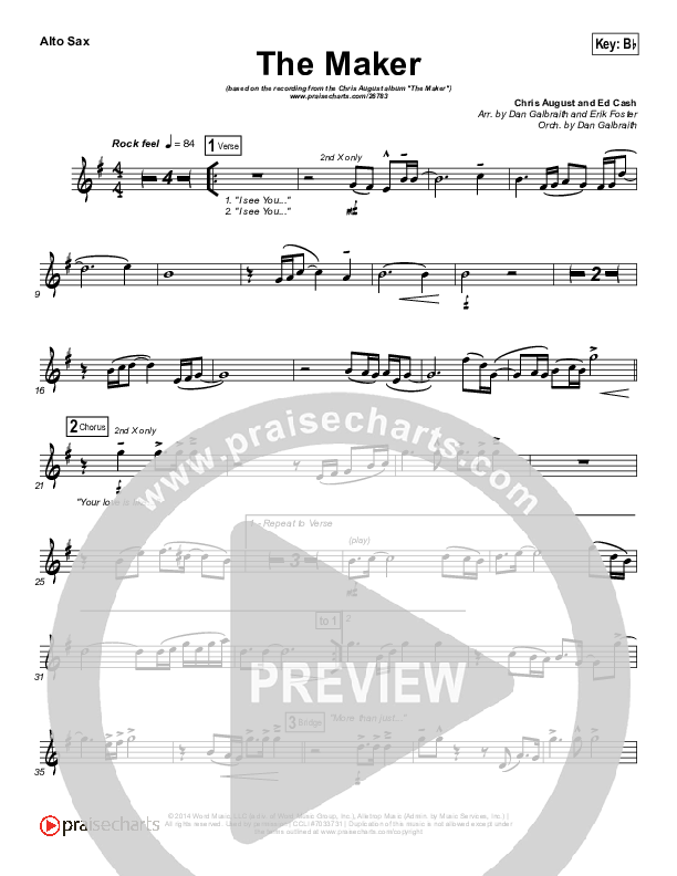 The Maker Alto Sax (Chris August)