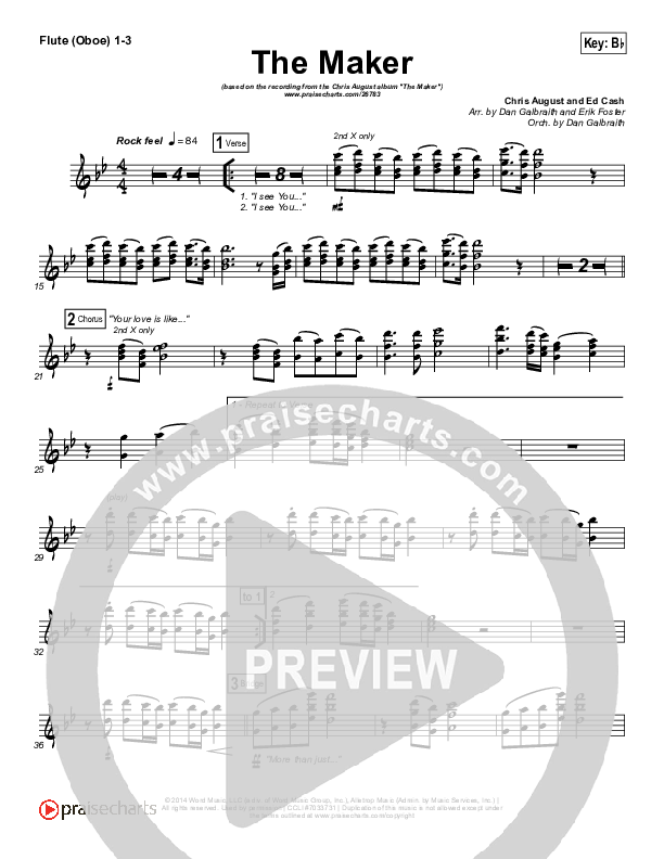 The Maker Flute/Oboe 1/2/3 (Chris August)