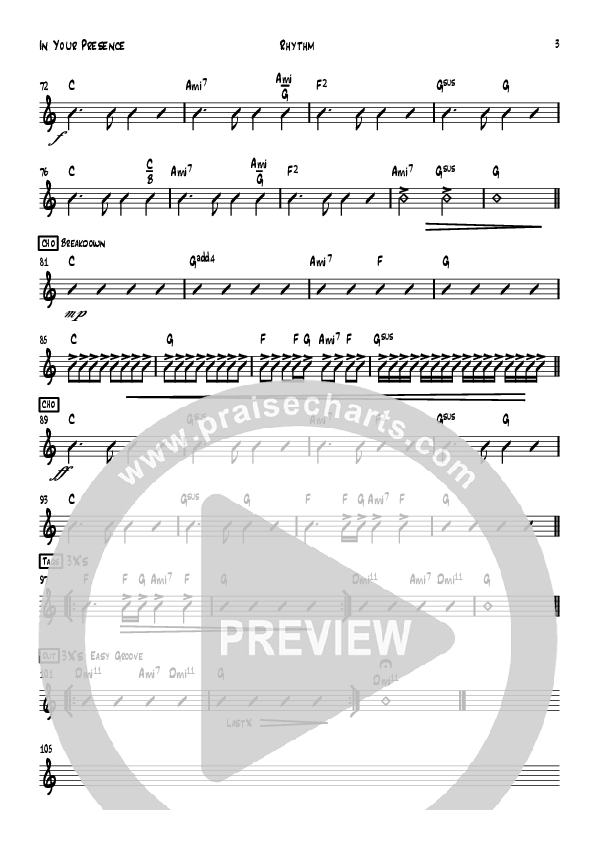 In Your Presence Rhythm Chart (Grace Covenant Worship)