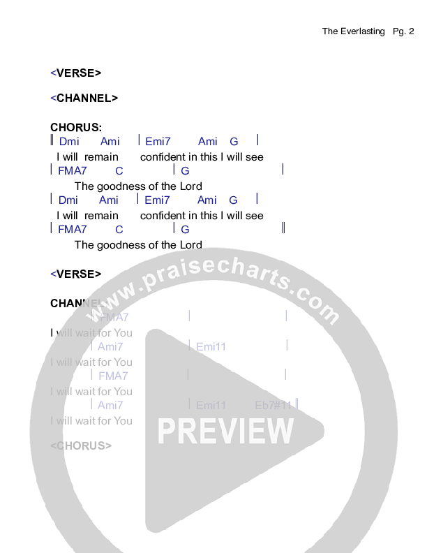 The Everlasting Chords & Lyrics (Grace Covenant Worship)