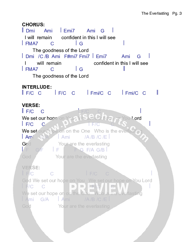 The Everlasting Chords & Lyrics (Grace Covenant Worship)