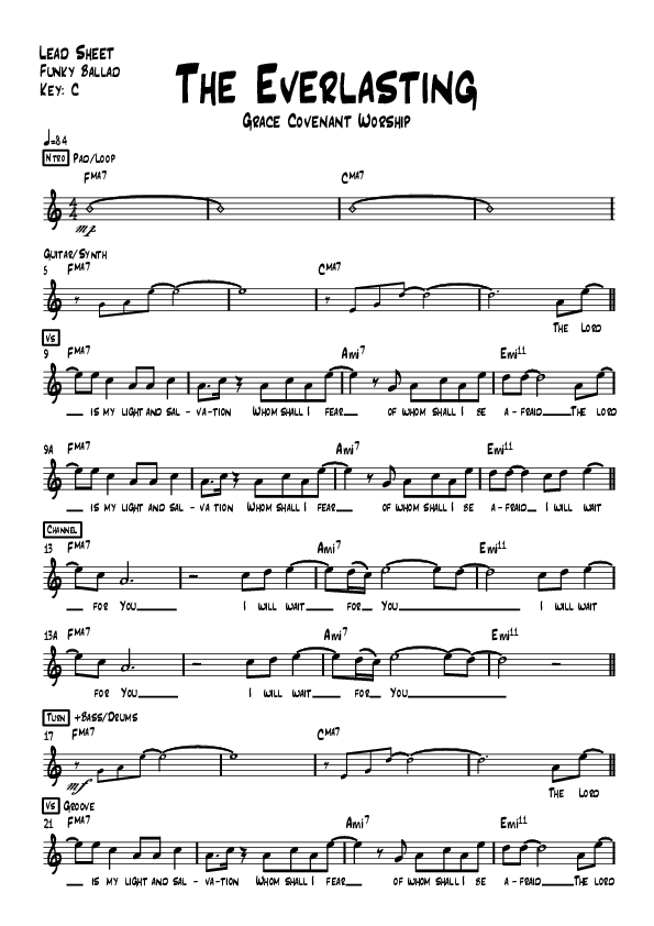 The Everlasting Lead Sheet (Grace Covenant Worship)