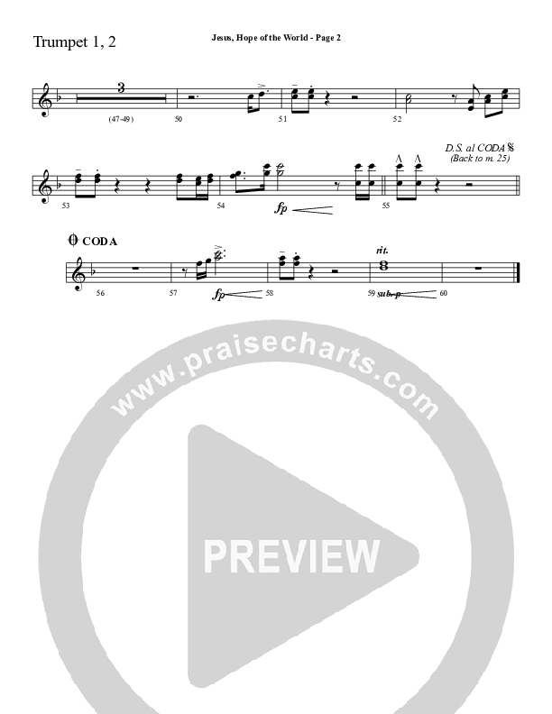 Jesus Hope Of The World Trumpet 1,2 (Sherwood Worship)