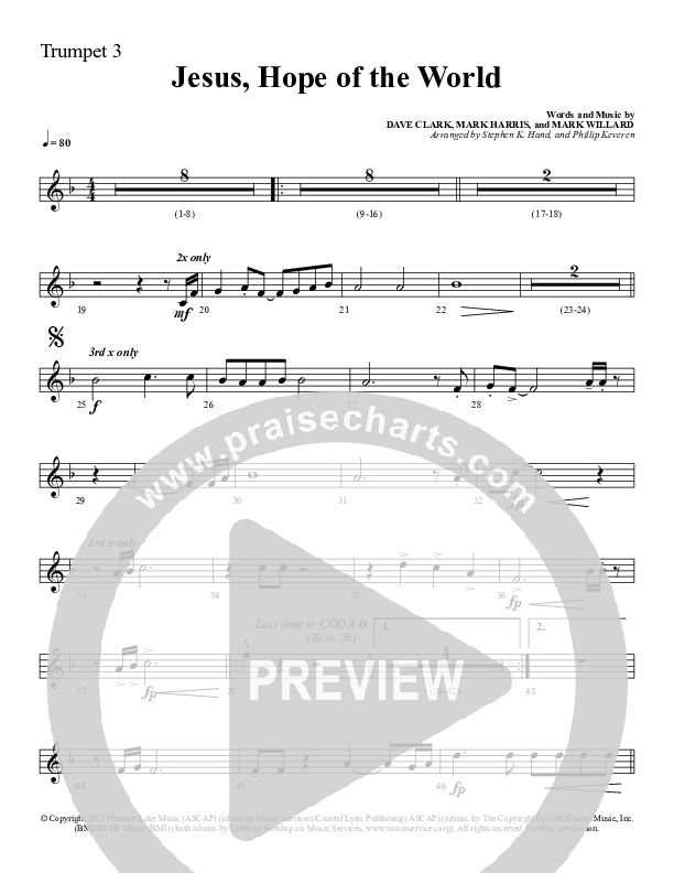 Jesus Hope Of The World Trumpet 3 (Sherwood Worship)