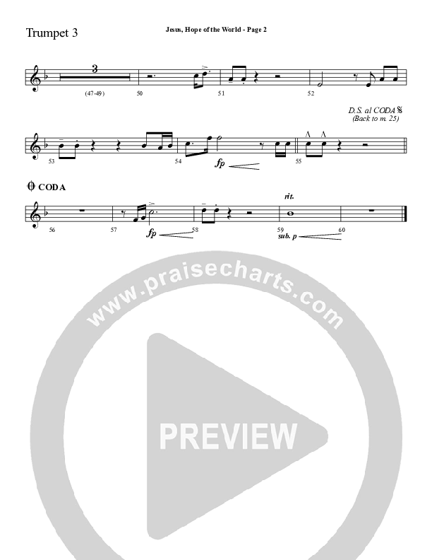 Jesus Hope Of The World Trumpet 3 (Sherwood Worship)