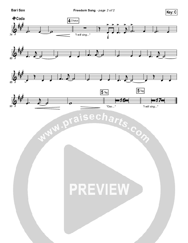 Freedom Song Bari Sax (Christy Nockels)