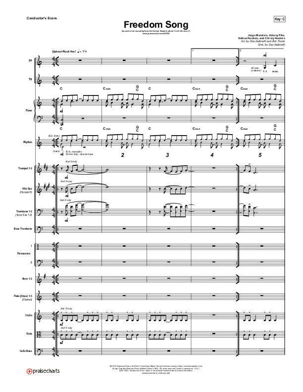 Freedom Song Conductor's Score (Christy Nockels)