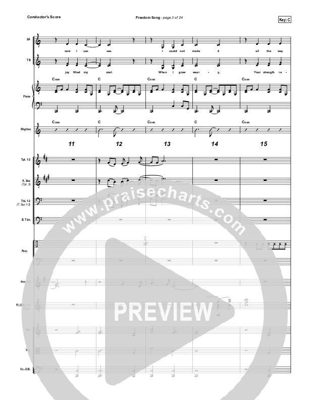 Freedom Song Conductor's Score (Christy Nockels)