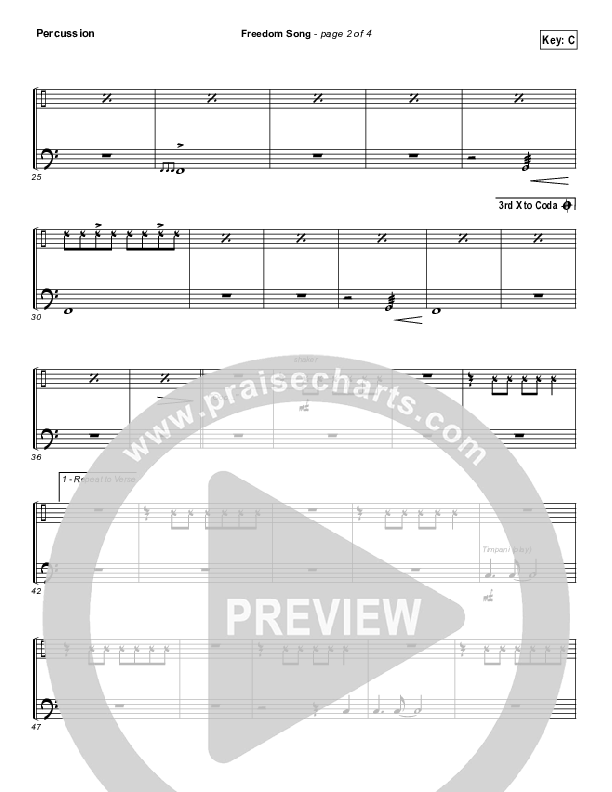 Freedom Song Percussion (Christy Nockels)