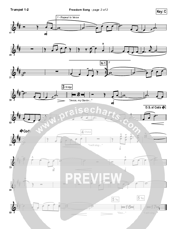 Freedom Song Trumpet 1,2 (Christy Nockels)