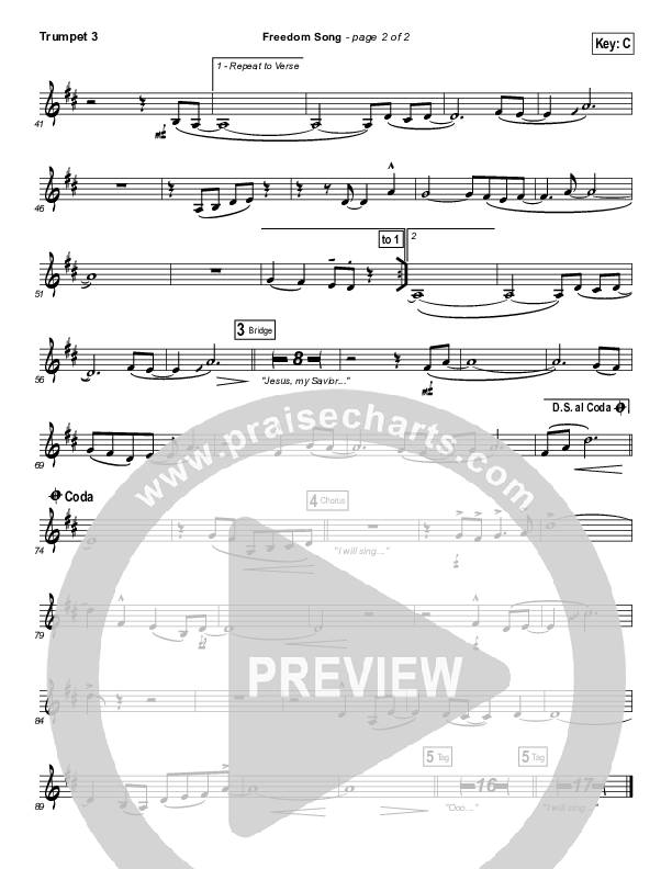 Freedom Song Trumpet 3 (Christy Nockels)