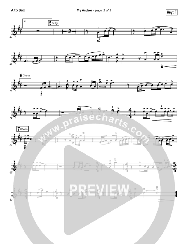 My Anchor Alto Sax (Christy Nockels)