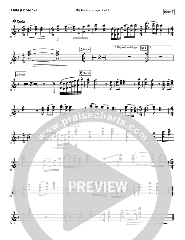 My Anchor Flute/Oboe 1/2/3 (Christy Nockels)