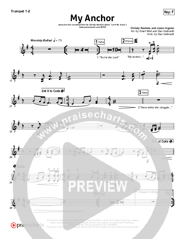 My Anchor Trumpet 1,2 (Christy Nockels)