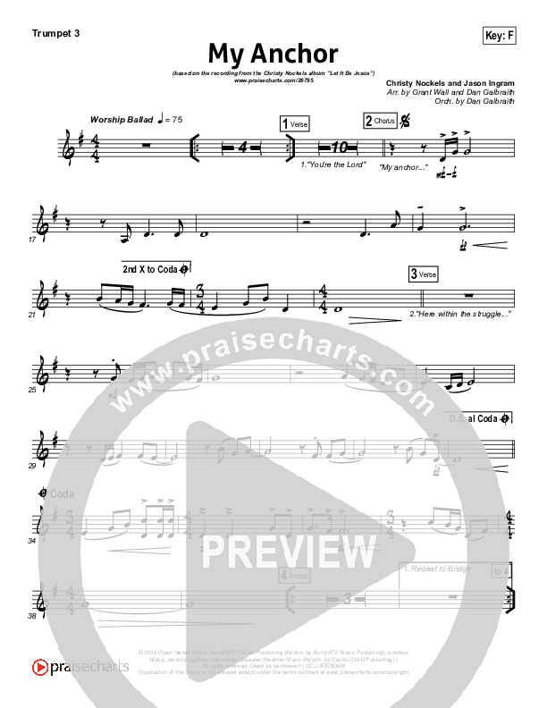 My Anchor Trumpet 3 (Christy Nockels)