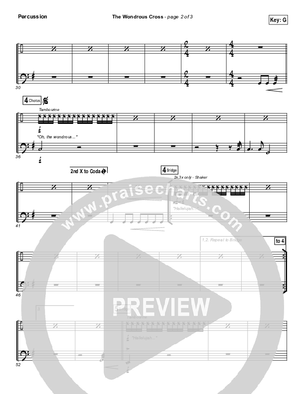 The Wondrous Cross Percussion (Christy Nockels)