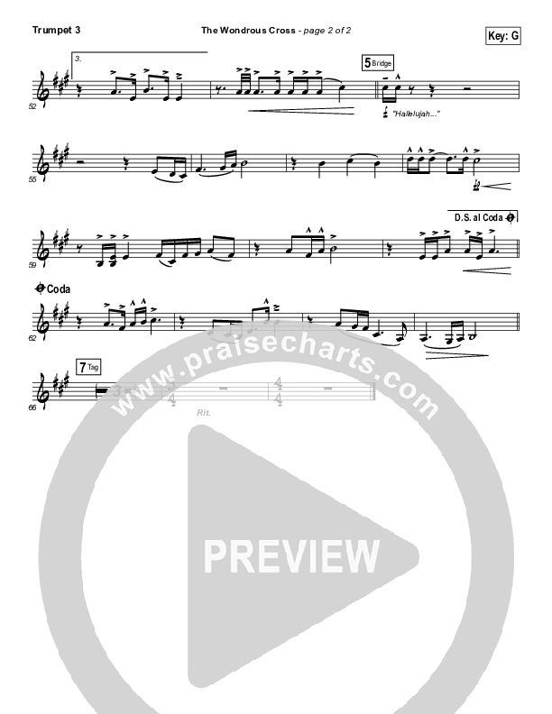 The Wondrous Cross Trumpet 3 (Christy Nockels)