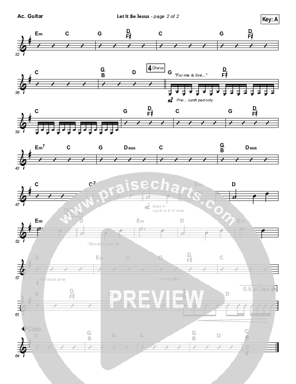 Let It Be Jesus Acoustic Guitar (Christy Nockels)