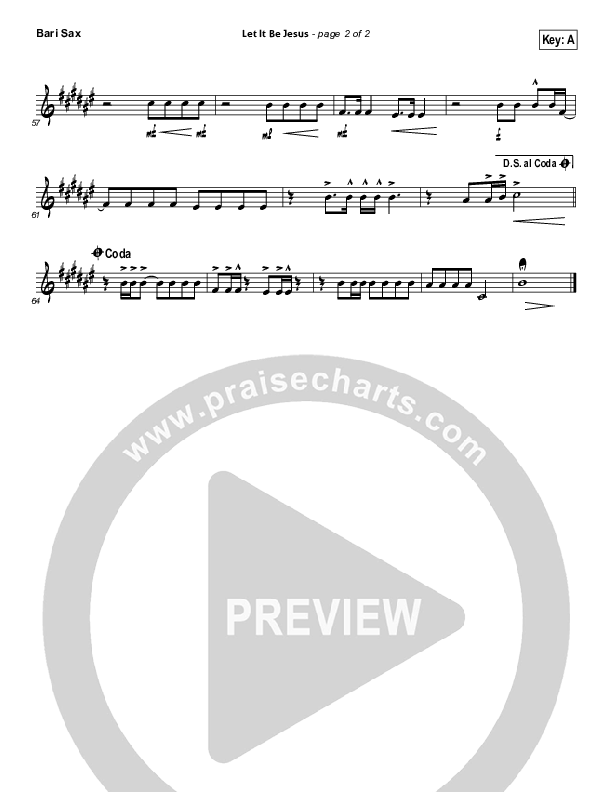 Let It Be Jesus Bari Sax (Christy Nockels)