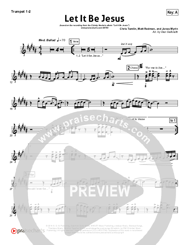 Let It Be Jesus Brass Pack (Christy Nockels)