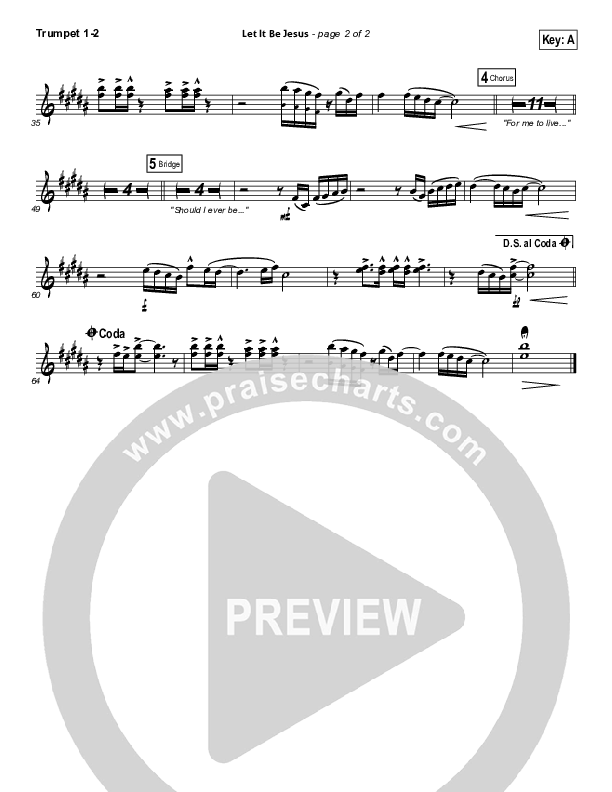 Let It Be Jesus Trumpet 1,2 (Christy Nockels)