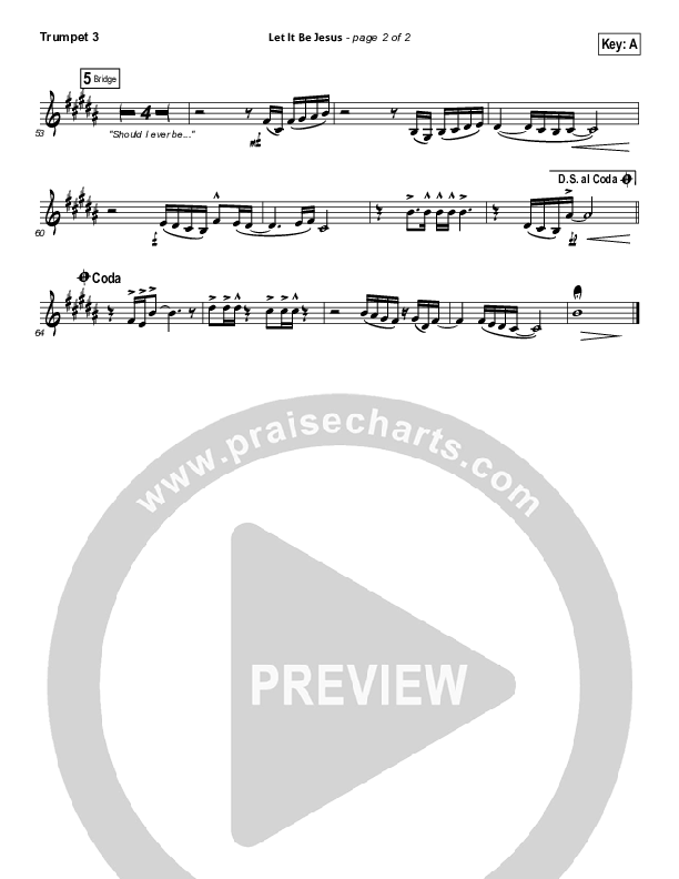 Let It Be Jesus Trumpet 3 (Christy Nockels)