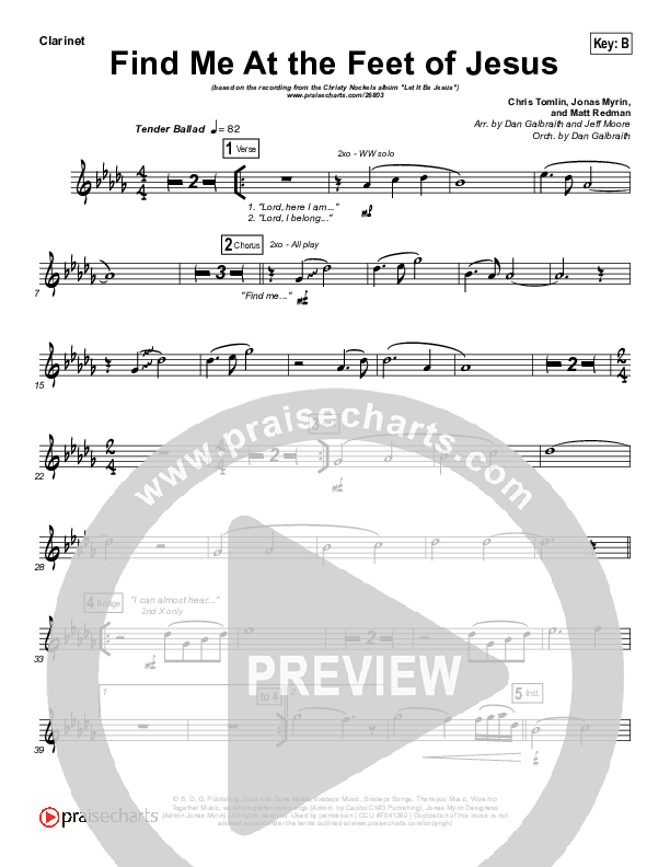 Find Me At The Feet Of Jesus Wind Pack (Christy Nockels)