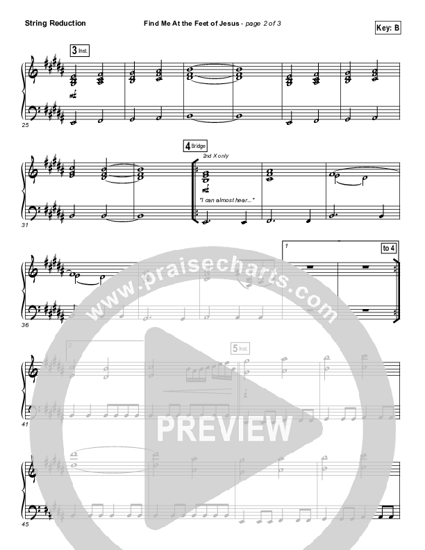 Find Me At The Feet Of Jesus String Pack (Christy Nockels)