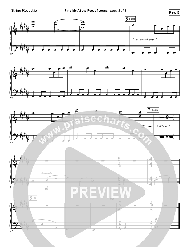 Find Me At The Feet Of Jesus String Pack (Christy Nockels)