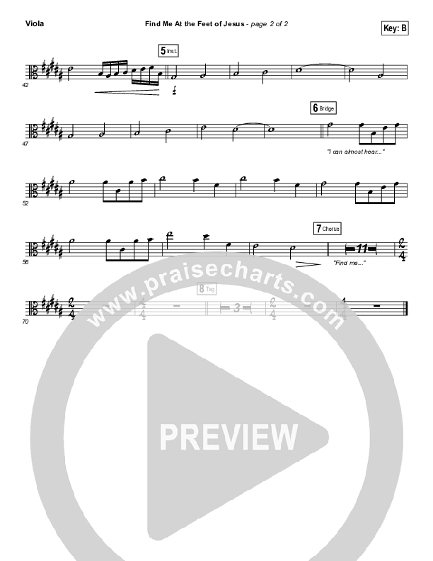 Find Me At The Feet Of Jesus Viola (Christy Nockels)