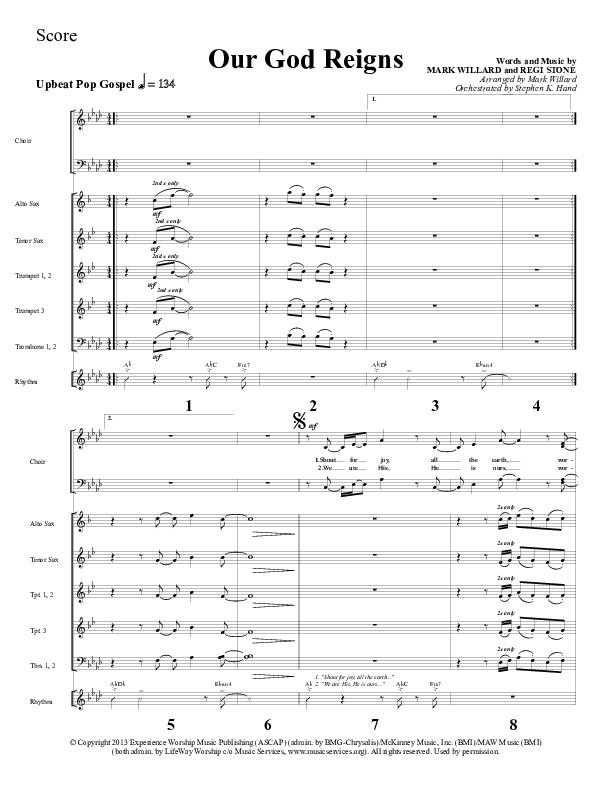 Our God Reigns Orchestration (Sherwood Worship)