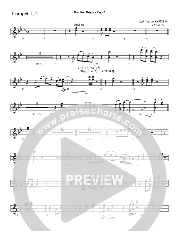 Our God Reigns Trumpet 1,2 (Sherwood Worship)