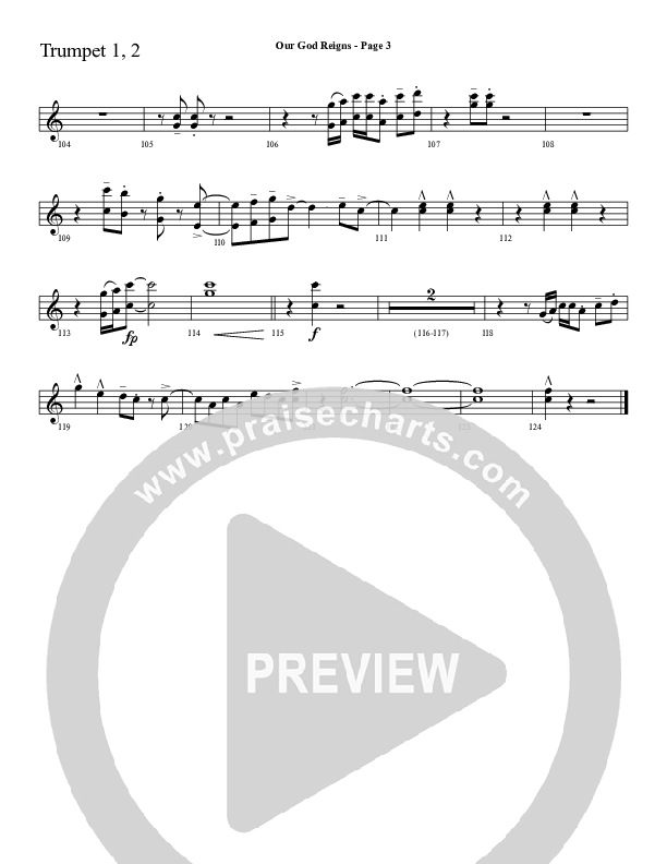 Our God Reigns Trumpet 1,2 (Sherwood Worship)