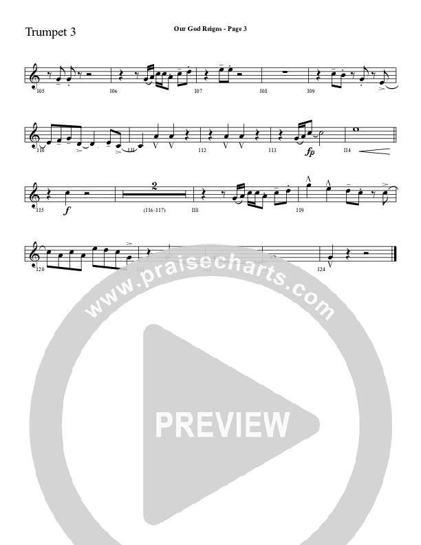 Our God Reigns Trumpet 3 (Sherwood Worship)