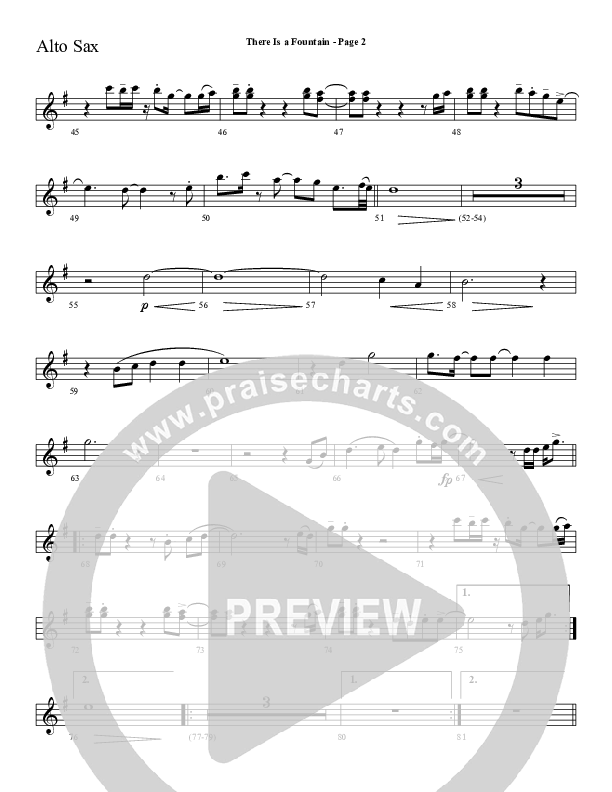 There Is A Fountain Alto Sax (Sherwood Worship)