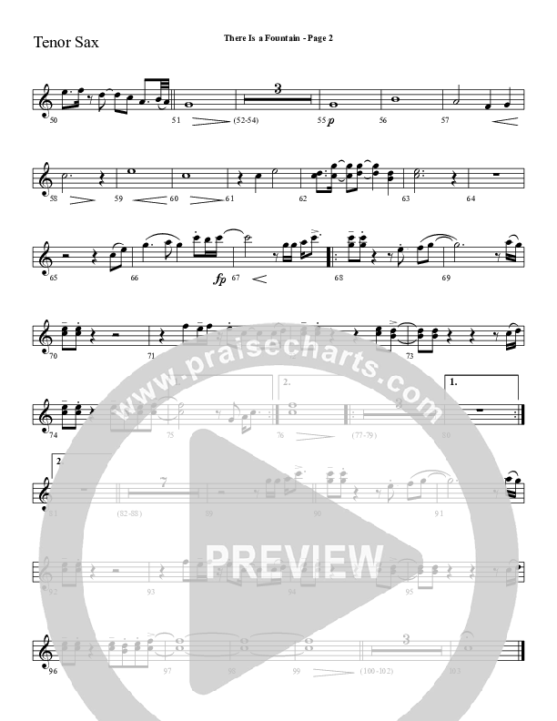 There Is A Fountain Tenor Sax 2 (Sherwood Worship)