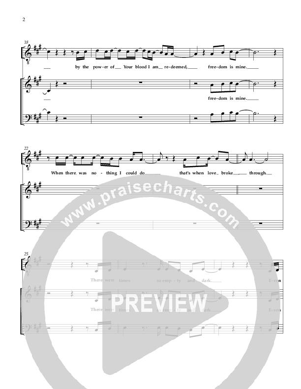 That's When Love Broke Through Piano/Vocal (Sherwood Worship)