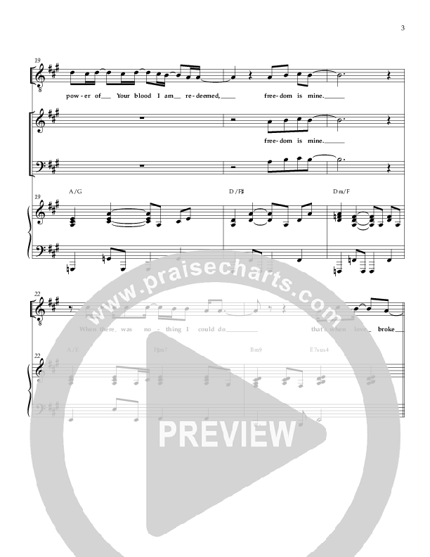 That's When Love Broke Through Piano/Vocal (SAT) (Sherwood Worship)