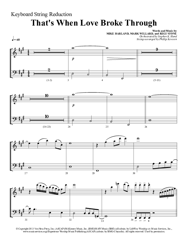 That's When Love Broke Through Synth Strings (Sherwood Worship)