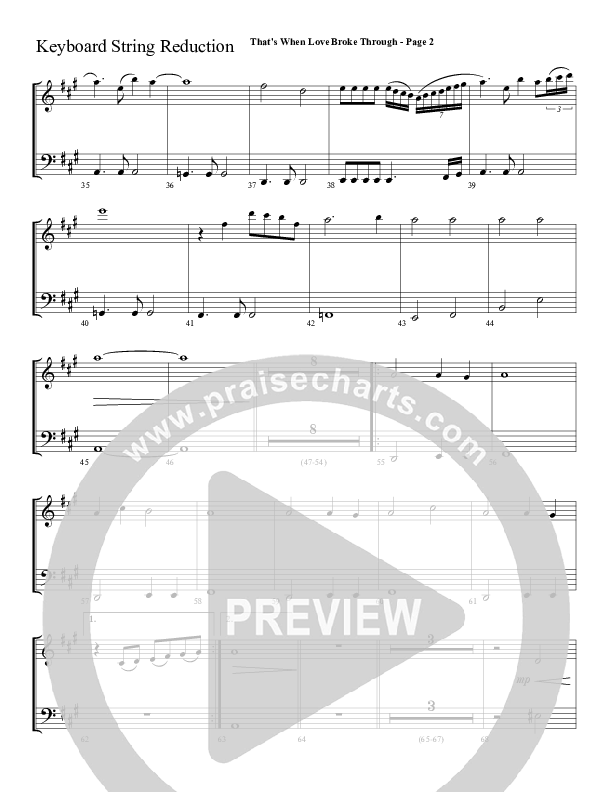 That's When Love Broke Through Synth Strings (Sherwood Worship)